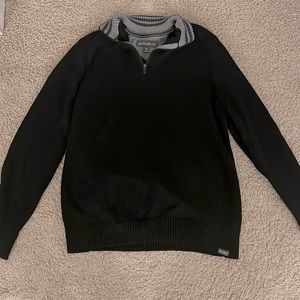 Eddie Bauer quarter zip black